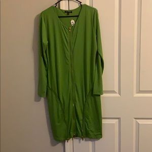 Lime Green zipper dress